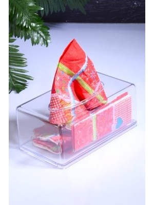 Clear Peçete Organizeri Şeffaf Z Peçetelik Akrilik Peçetelik