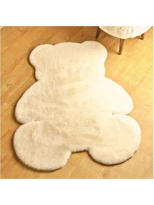 Vivense Kaymaz Taban Post Peluş Çocuk Halısı, Krem, 80X120