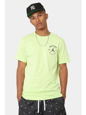 Nike Dri Fit Jordan Sport Bc Graphic T-Shirt Grafik Baskılı Erkek Tişört Yeşil
