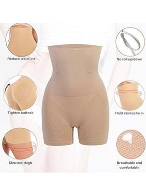 AGM Zayıflatıcı Külot ,  Doğum Sonrası Dikişsiz Yüksek Bel Kalça Kaldırıcı Şekillendirici Tulum Korse , Şekillendirici Yüksek Bel ve Paçalı Korse