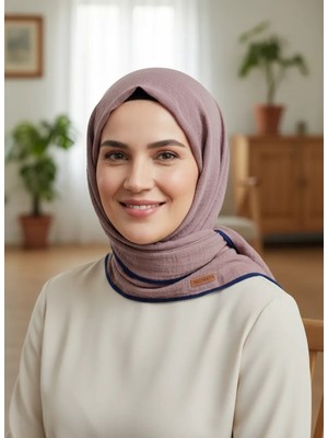 Mismara Müslin Biyeli Eşarp Gülkurusu
