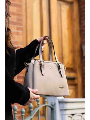 Sanmorris Sanmoris Kadın Dört Bölmeli Çapraz Askılı El ve Omuz Çantası