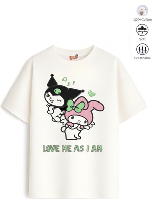 Belya Kids Wear Kız Çocuk Tam Kalıp Kur Melo Tasarım 41 Oversize Tişört