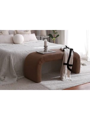 Vivense Evodeko Nu Bench Puf, Kahverengi