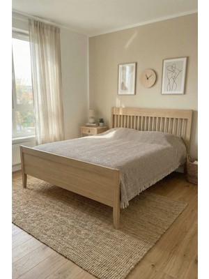 Rikka Home Çift Kişilik Pike 200X230 cm – Pamuk Karışımlı, Çift Taraflı, Hafif & Nefes Alabilen Battaniye