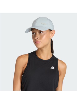 adidas-U Bb Cap Kadın Gri Şapka %100 Geri Dönüştürülmüş Polyester Standart Beden  KE8255-OSFW