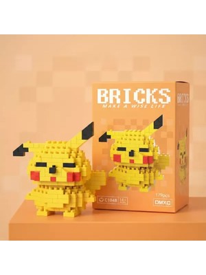 Bricks Pikachu Mini Figürü
