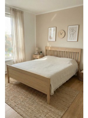 Rikka Home Çift Kişilik Pike 200X230 cm – Pamuk Karışımlı, Çift Taraflı, Hafif & Nefes Alabilen Battaniye