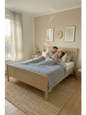 Rikka Home Çift Kişilik Pike 200X230 cm – Pamuk Karışımlı, Çift Taraflı, Hafif & Nefes Alabilen Battaniye