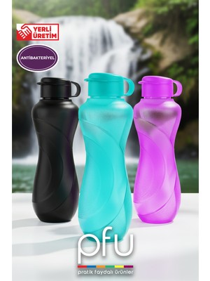 PFU Pratik Faydalı Ürünler Sporcu Matarası | Matara | Suluk | Su Matarası | 1.5 Lt Kapaklı Matara - 1500 ml