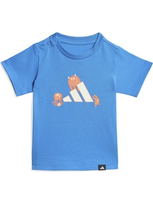 Adidas Tiro Nster Bebek Mavi Yuvarlak Yaka Tişört