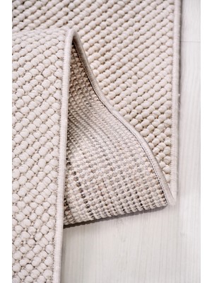 Artloop Zenit Beyaz Robot Süpürgeye Uyumlu Kolay Temizlenebilir Halı Salon, Oturma Odası ve Koridor Halısı Rp 31