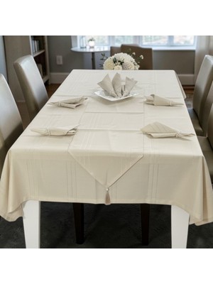 BT Pasifik Olber 12 Kişilik 26 Parça Masa Örtüsü Seti 160 x 220 Çeyiz