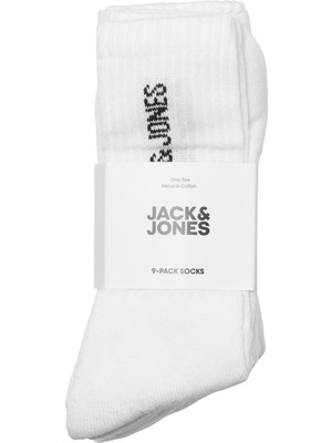 Jack & Jones Erkek 9'lu Logo Detayli Çorap Paketi - Regen