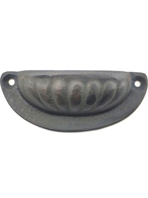 Skygo Krm Antika Tarz Dekoratif Pirinç Istiridye Tas Mobilya Kulbu - 37X87 Mm, Oksit Krm