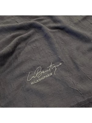 La Boutique Laboutique Be Happy Serisi Bambu Kraş Şal Antrasit