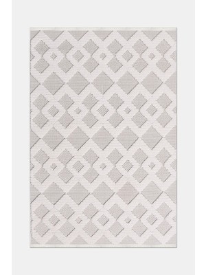 Artloop Oasis Beyaz/bej Robot Süpürgeye Uyumlu Kolay Temizlenebilir Halı Oturma Odası, Koridor, Yatak Odası Halısı Rp 35