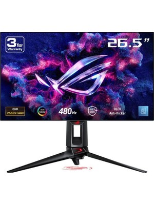 Asus Rog Swift PG27AQDP 27" 0.03 Ms OLED 2k Pivot 480 Hz Oyuncu Monitörü Outlet
