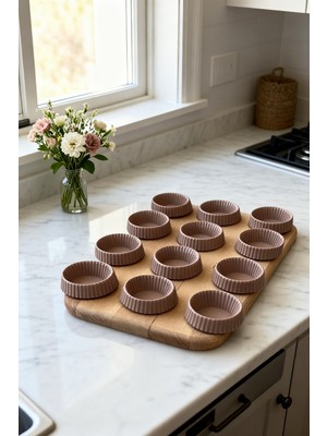 Evle 12 li Katlanabilir Tırtıklı Muffin Kalıbı