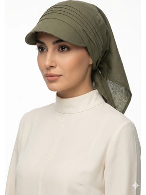 Trend Bebe Butik Kadın Tesettür Şapka Bağlamalı Bandanalı Şapka Arkadan Bağlamalı Rahat Model