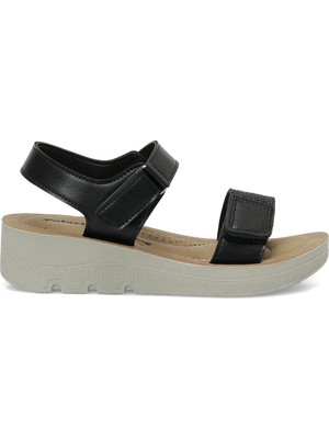 Polaris 409105.Z Siyah Kadın Comfort Sandalet