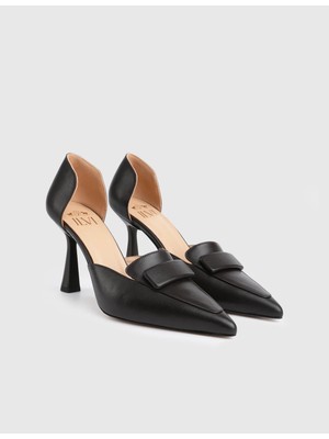 İLVİ Melinea Hakiki Deri Kadın Kahverengi Topuklu Sandalet