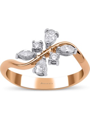 Makdis Pırlanta 0.35 Karat Tasarım Pırlanta Yüzük