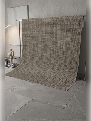 Apex Halı Sisal Premium 1822 Kahve Krem Yumuşak Dokulu Kaymaz Taban Yıkanabilir Sisal Halı Yeni Ürün