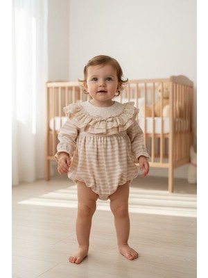 Butik Kız Bebek %100 Pamuklu Salopet - Tulum