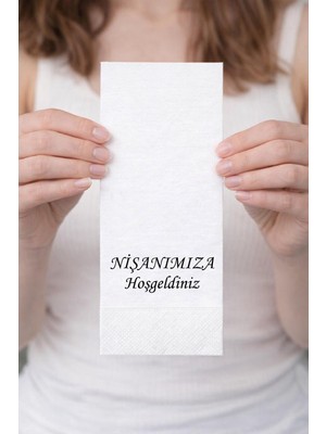 Nişanımıza Hoşgeldiniz Baskılı Peçete 20 Adet