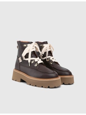 İLVİ Rush Hakiki Deri Kadın Kahverengi Bot