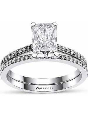 Makdis Pırlanta 1.85 Karat Radiant Tektaş Pırlanta Yüzük