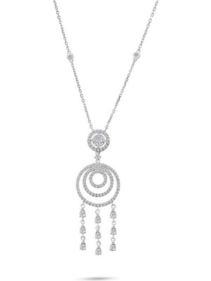 Makdis Pırlanta 0.85 Karat Tasarım Pırlanta Kolye