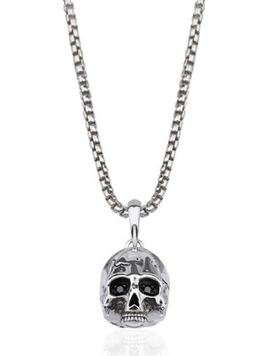 Makdis Pırlanta 0.10 Karat Kurukafa Pırlanta Kolye