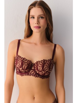 Suwen Dark Temptation Desteksiz Balenli Sütyen