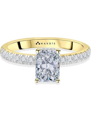 Makdis Pırlanta 1.25 Karat Radiant Tektaş Pırlanta Yüzük