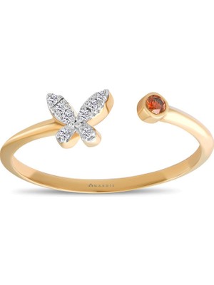 Makdis Pırlanta 0.05 Karat Tasarım Pırlanta Yüzük