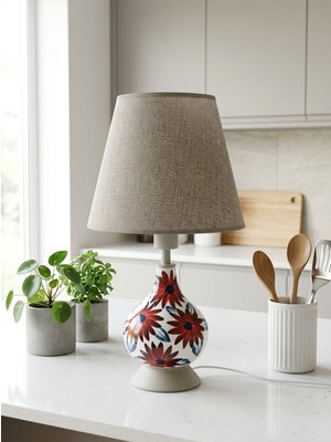 Payidar Model “bone Porselen Abajur | El Yapımı Gece Lambası”