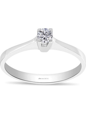 Makdis Pırlanta 0.15 Karat Tektaş Pırlanta Yüzük