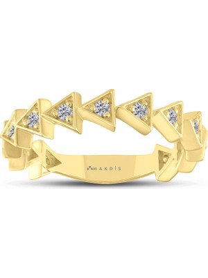 Makdis Pırlanta 0.25 Karat Yarımtur Pırlanta Yüzük