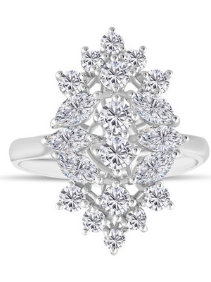 Makdis Pırlanta 2.10 Karat Tasarım Pırlanta Yüzük