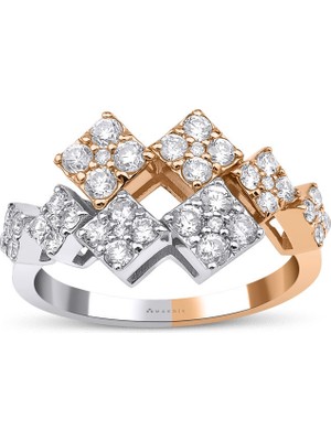 Makdis Pırlanta 0.85 Karat Tasarım Pırlanta Yüzük