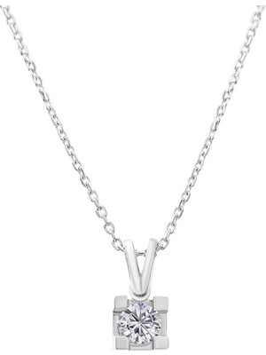 Makdis Pırlanta 0.30 Karat Tektaş Pırlanta Kolye