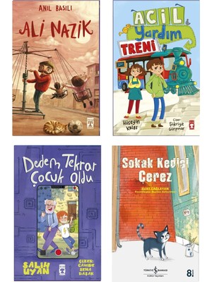 Timaş Çocuk 3 4 ve 5.sınıf Okuma Seti Ali Nazik Anıl Basılı Acil Yardım Treni Dedem Tekrar Çocuk Sokak Kedisi Çe