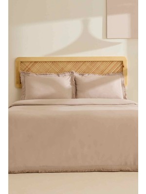 Karaca Home Helios %100 Pamuk Çift Kişilik Nevresim Takımı Taş