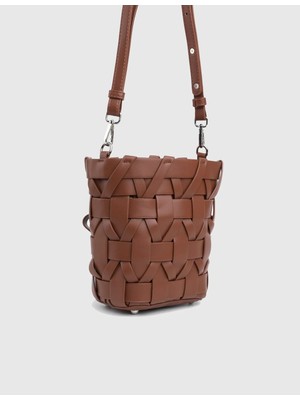 İLVİ Jovelle Deri Kadın Kahverengi Omuz Çantası