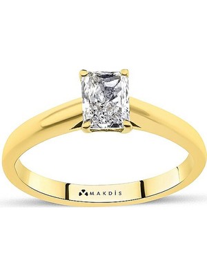 Makdis Pırlanta 0.80 Karat Radiant Tektaş Pırlanta Yüzük