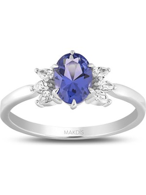 Makdis Pırlanta 0.90 Karat Safir Pırlanta Yüzük