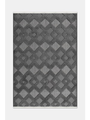 Artloop Oasis Antrasit Robot Süpürgeye Uyumlu Kolay Temizlenebilir Halı Oturma Odası, Koridor, Yatak Odası Halısı Rp 36