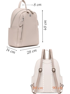 Derimod Kadın Krem Sırt Çantası 26SBD262318
